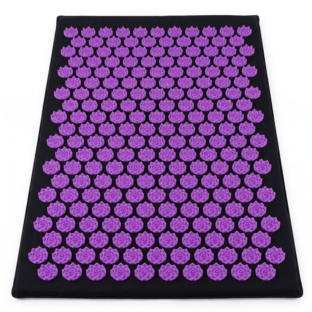 Troveze Acupressure Massage Mat + Pillow Set: Acupressure flower points close up