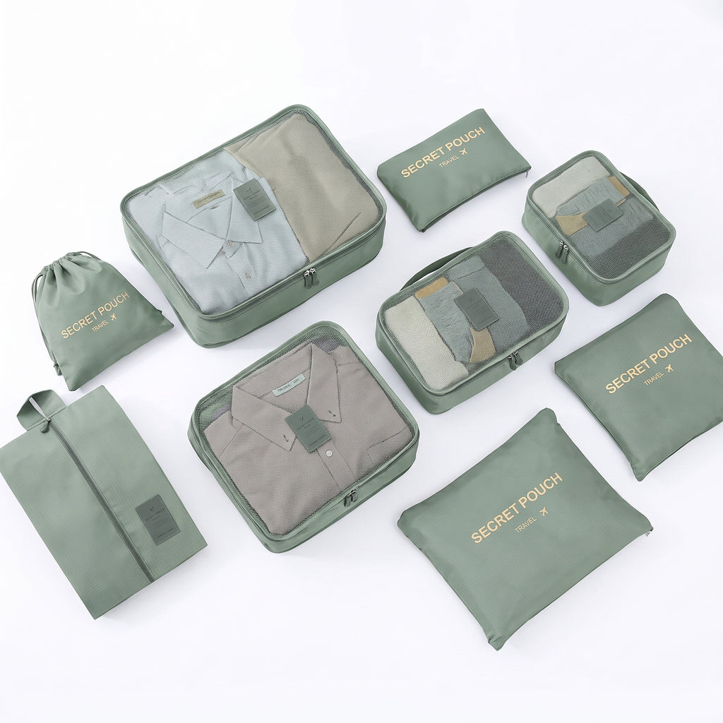 Troveze Foldable Travel Packing Cubes (Set of 6): Cube set colorway detail