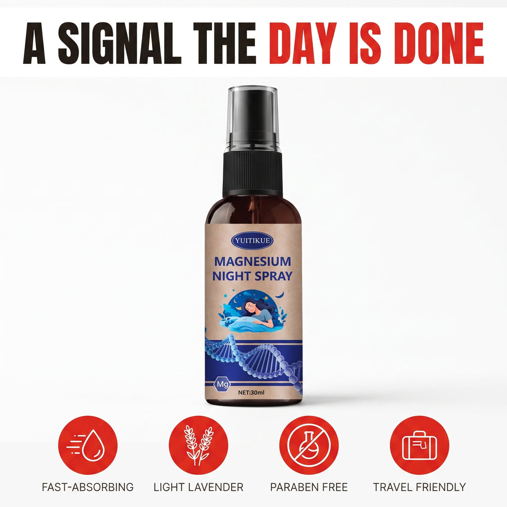 Troveze Magnesium Calming Body Spray: Bottle on white background