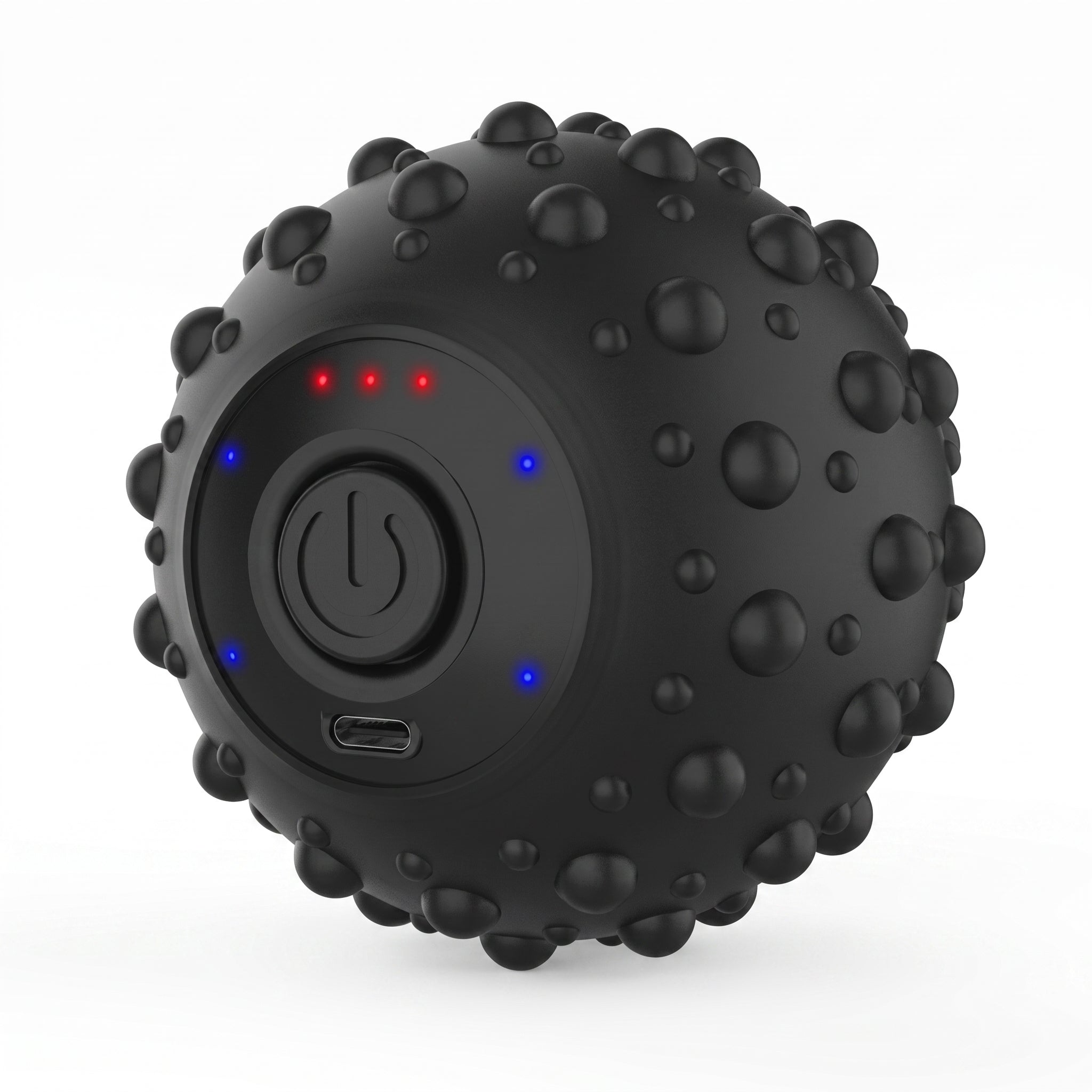Troveze Mini Vibrating Massage Ball: Textured bump pattern macro detail