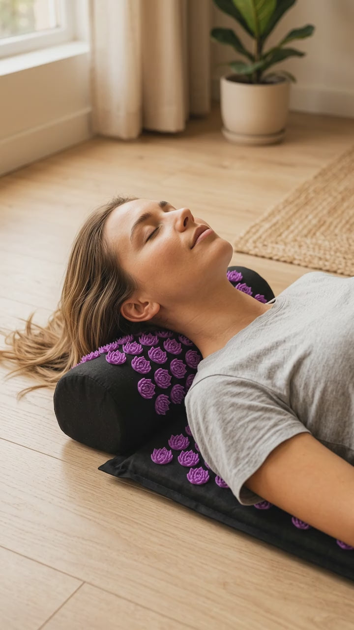 Acupressure Massage Mat + Pillow Set