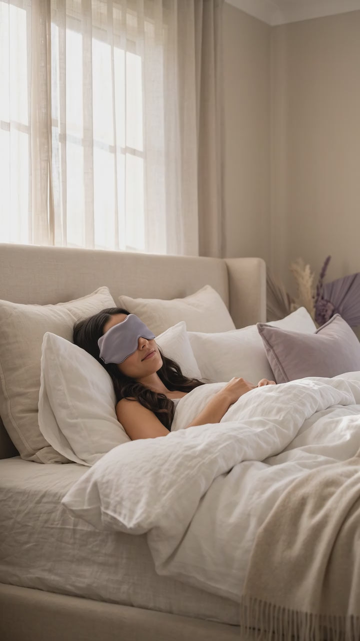 Contoured Weighted Silk Sleep Mask