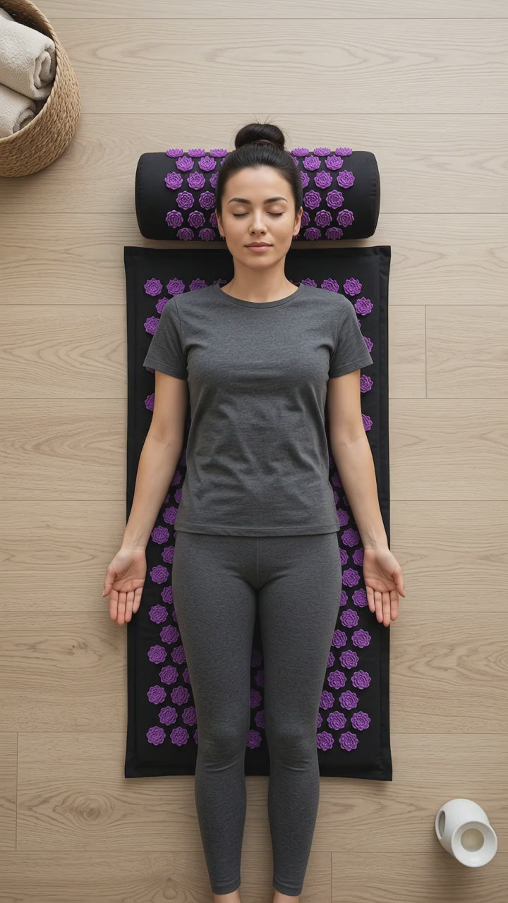 Acupressure Massage Mat + Pillow Set